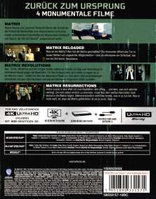 The Matrix 4-Film Déjà Vu Collection (Ultra HD Blu-ray &amp; Blu-ray), 4 Ultra HD Blu-rays und 4 Blu-ray Discs