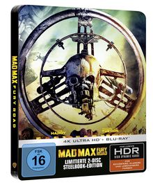 Mad Max - Fury Road (Ultra HD Blu-ray &amp; Blu-ray im Steelbook), 1 Ultra HD Blu-ray und 1 Blu-ray Disc