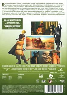 Der gestiefelte Kater (2011), DVD