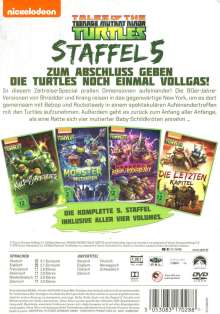 Teenage Mutant Ninja Turtles Season 5, 4 DVDs