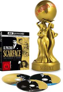 Scarface (1983) (Limited Edition) (Ultra HD Blu-ray &amp; Blu-ray im Digipak), 1 Ultra HD Blu-ray und 2 Blu-ray Discs