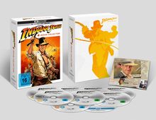 Indiana Jones 1-4 (Ultra HD Blu-ray &amp; Blu-ray im Digipack), 4 Ultra HD Blu-rays und 5 Blu-ray Discs