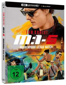 Mission: Impossible 5 - Rogue Nation (Ultra HD Blu-ray &amp; Blu-ray im Steelbook), 1 Ultra HD Blu-ray und 2 Blu-ray Discs