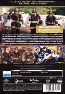 "Alle 22 Folgen der dreizehnten Staffel auf 5 Discs! Bonusmaterial: Crossover-Episoden. Feuerwehrleute im Einsatz."