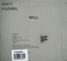Matt Karmil: Will, CD