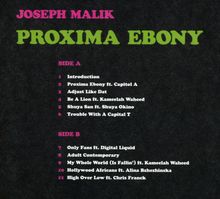 Joseph Malik: Proxima Ebony, CD