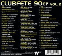 Clubfete 90er, Vol.2 (60 Club &amp; Party Hits Of The 90's), 3 CDs