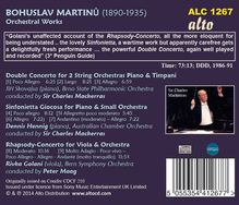 Bohuslav Martinu (1890-1959): Sinfonietta Giocosa für Klavier &amp; kleines Orchester, CD