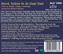 Henry Purcell (1659-1695): Anthems for the Chapel Royal, CD