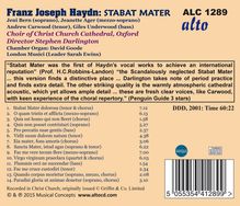 Joseph Haydn (1732-1809): Stabat Mater, CD