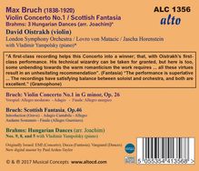 Max Bruch (1838-1920): Violinkonzert Nr.1, CD