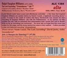 Ralph Vaughan Williams (1872-1958): JOB - A Masque for Dancing, CD