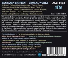Benjamin Britten (1913-1976): Geistliche Chorwerke, CD