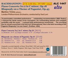 Sergej Rachmaninoff (1873-1943): Klavierkonzert Nr.2, CD