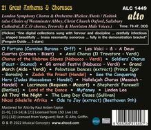 21 Great Anthems &amp; Choruses, CD