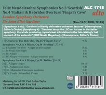 Felix Mendelssohn: Symphonies No.3, No.4 & Hebrides Overture. London Symphony Orchestra, Sir John Eliot Gardiner.