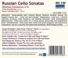 Marina Tarasova - Russian Cello Sonatas, CD