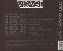 Visage: Dreamer I Know, Maxi-CD