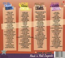 Four By Four: Chuck Berry, Gene Vincent, Little Richard &amp; Jerry Lee Lewis, 4 CDs