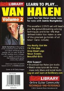 Lick Library: Learn To Play Van Halen - Volume 2, Noten