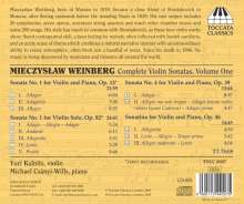 Mieczyslaw Weinberg (1919-1996): Sämtliche Violinsonaten Vol.1, CD