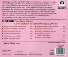 Viktor Stepanowitsch Kosenko (1896-1938): Klavierwerke Vol.1, CD