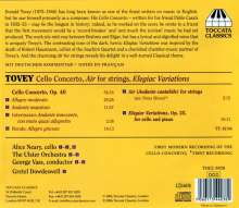 Donald Francis Tovey (1875-1940): Cellokonzert, CD
