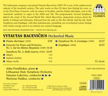 Vytautas Bacevicius (1905-1970): Symphonien Nr.2 &amp; 6, CD