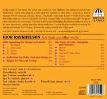 Igor Raykhelson (geb. 1961): Jazz-Suite für Viola,Saxophon &amp; Orchester, CD