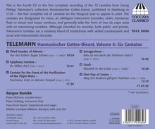 Georg Philipp Telemann (1681-1767): Harmonischer Gottesdienst Vol.4 (Kantaten für mittlere Stimme, Flöte, Bc - Hamburg 1725/26), CD