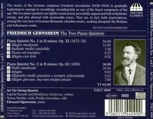 Friedrich Gernsheim (1839-1916): Klavierquintette 1 &amp; 2, CD