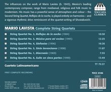 Mario Lavista (geb. 1943): Streichquartette Nr.1-6, CD