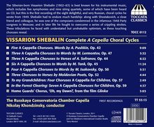 Wissarion Schebalin (1902-1963): Chormusik a cappella, CD