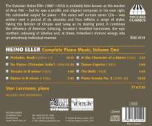 Heino Eller (1887-1970): Sämtliche Klavierwerke Vol.1, CD