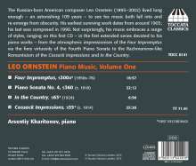 Leo Ornstein (1892-2002): Klavierwerke Vol.1, CD