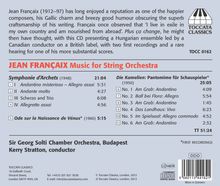 Jean Francaix (1912-1997): Symphonie für  Streicher (1948), CD