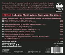 Ferenc Farkas (1905-2000): Orchesterwerke Vol.2 - Werke für Streichorchester, CD