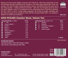 John Pickard (geb. 1963): Kammermusik Vol.2, CD