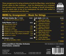 Alban Berg (1885-1935): Berg by Arrangement - Musik für Streicher, CD