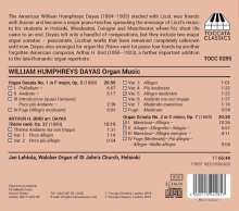 William Humphreys Dayas (1863-1903): Orgelwerke, CD