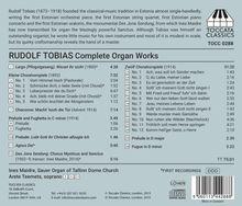 Rudolf Tobias (1873-1918): Sämtliche Orgelwerke, CD