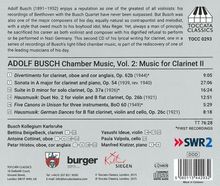 Adolf Busch (1891-1952): Kammermusik Vol.2, CD