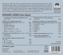 Edward Loder (1809-1865): Klavierwerke, CD