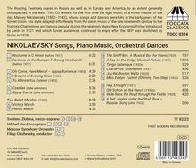 Matvey Nikolaevsky (1882-1942): 2 Tänze für Orchester, CD