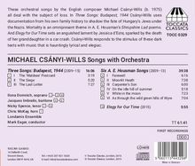 Michael Csanyi-Wills (geb. 1975): Orchesterlieder, CD