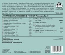 Johann Caspar Ferdinand Fischer (1656-1746): Vesperae op.3, CD