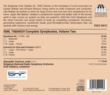 Emil Tabakov (geb. 1947): Sämtliche Symphonien Vol.2, CD