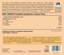 Emil Tabakov (geb. 1947): Sämtliche Symphonien Vol.3, CD