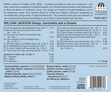 William Jackson of Exeter (1730-1803): Lieder, Canzonetten &amp; Sonate, CD