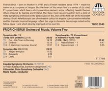 Fridrich Bruk (geb. 1937): Orchesterwerke Vol.2, CD